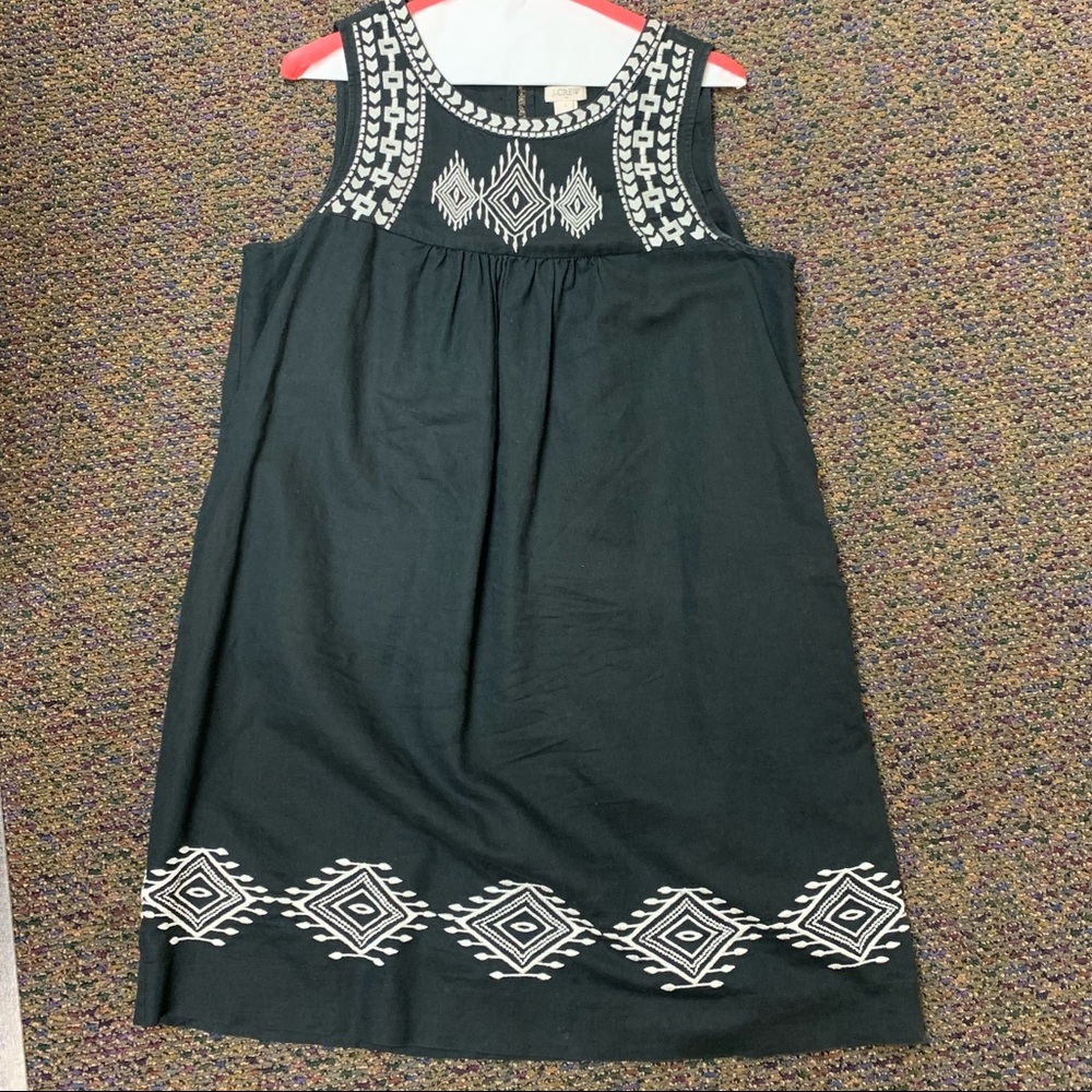 J. Crew Factory Black and White Mini Dress